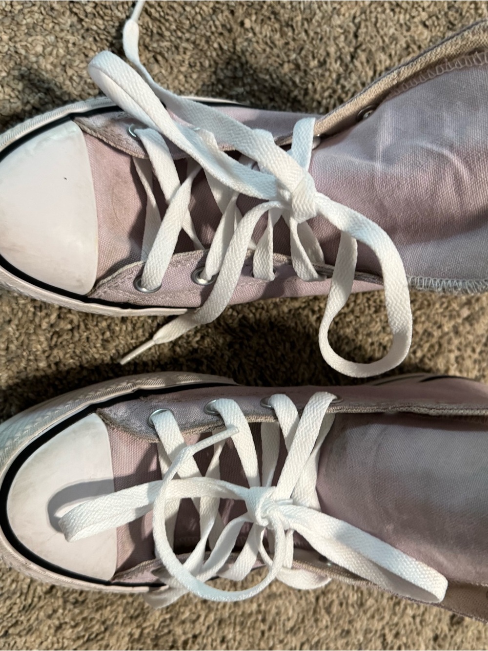 Converse High Top Sneakers in Light Pink/lavender size 9 - Picture 5 of 7